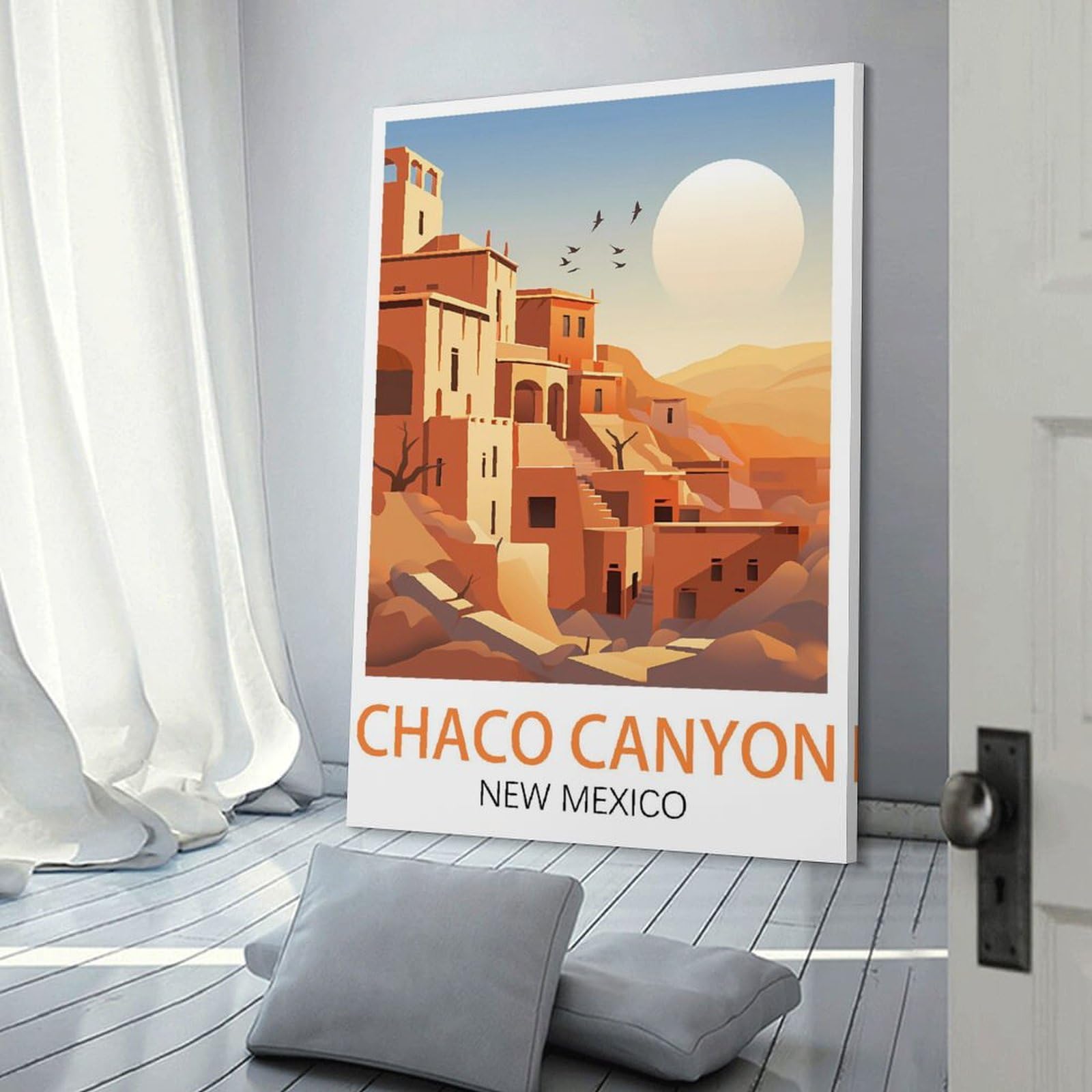 Amazon.com: ZHZHEEGN Chaco Canyon New Mexico Vintage Travel Poster
